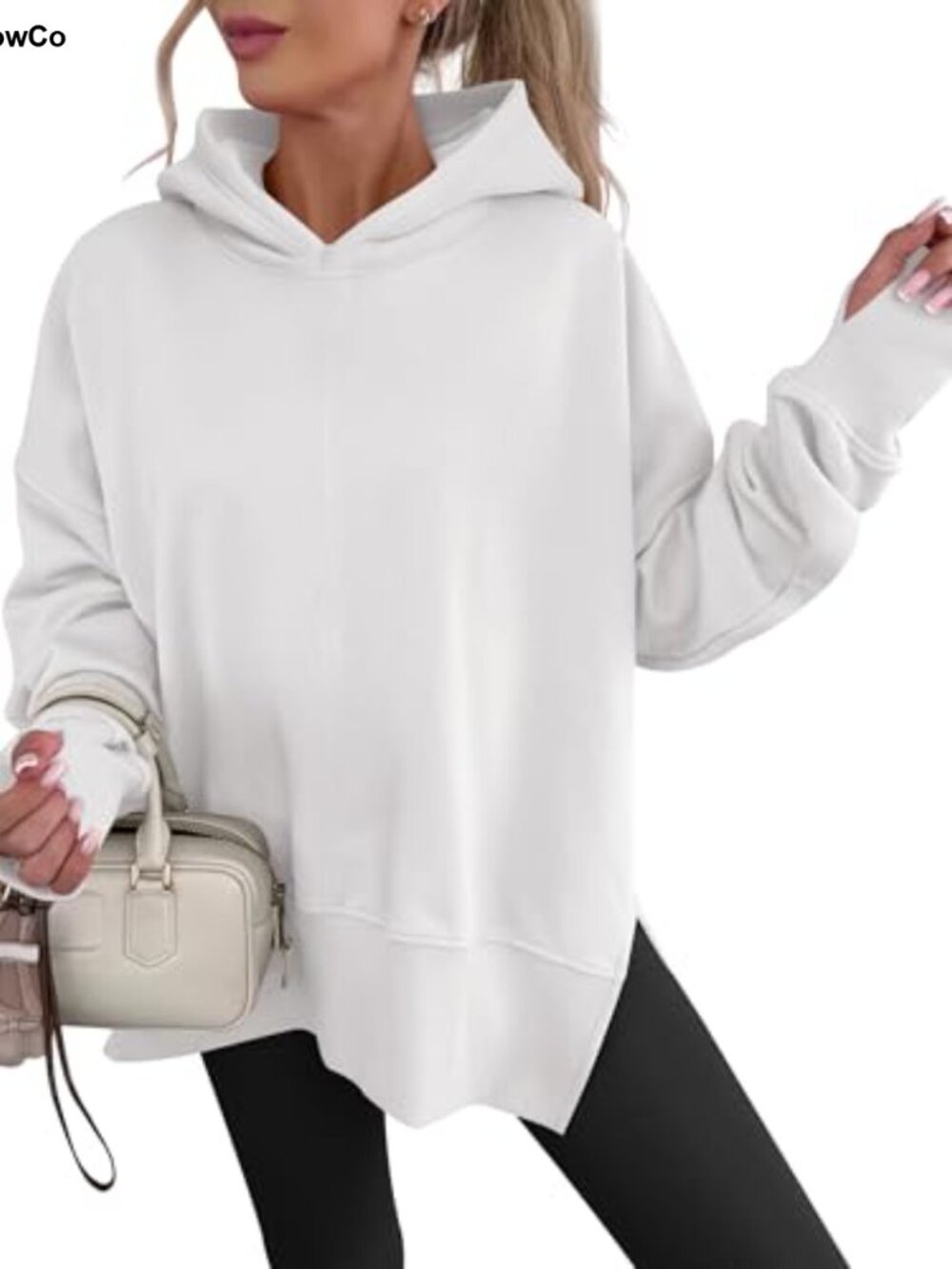 Oversized Hoodie with Thumb Hole Long Sleeve Pullover Sweatshirt
